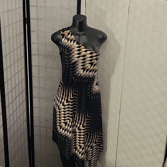 BRAND NEW BISSOU BISSOU ONE SHOULDER ASYMMETRICAL WOMEN"S DRESS - Picture 11 of 14